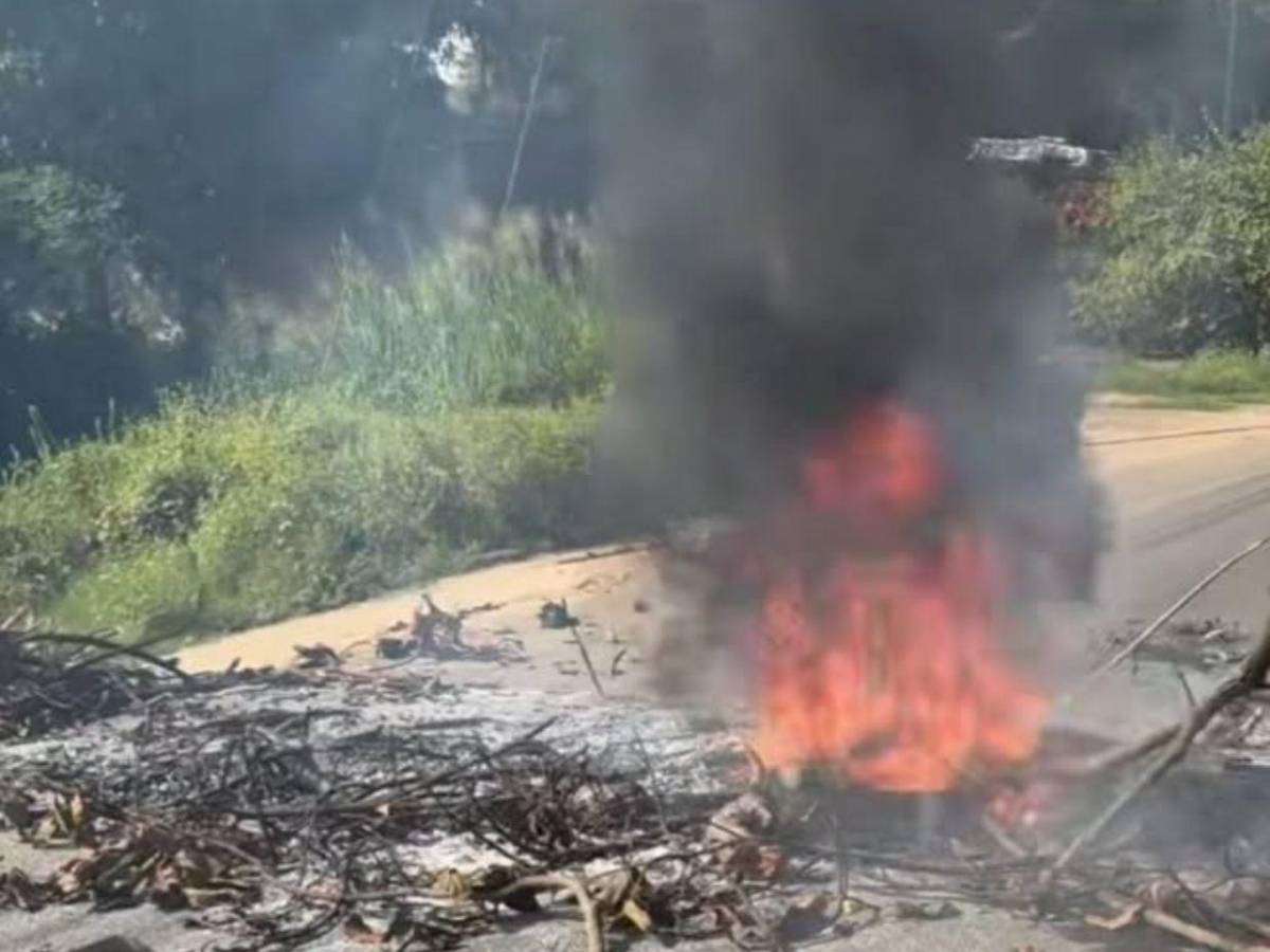 Caos en Cofradía, Cortés: Protestas por combustibles terminan en enfrentamientos y saqueos