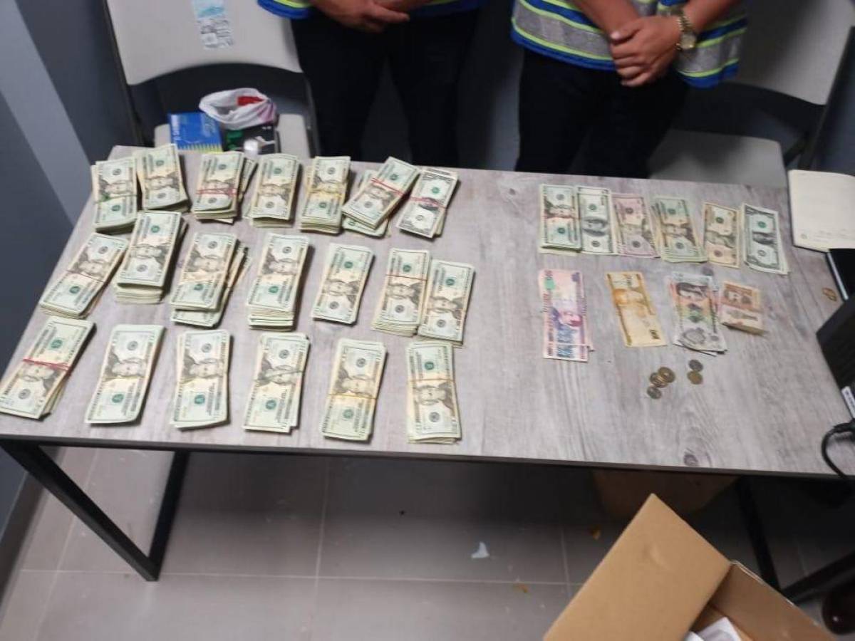 Este fue el dinero decomisado a la líder colombiana.