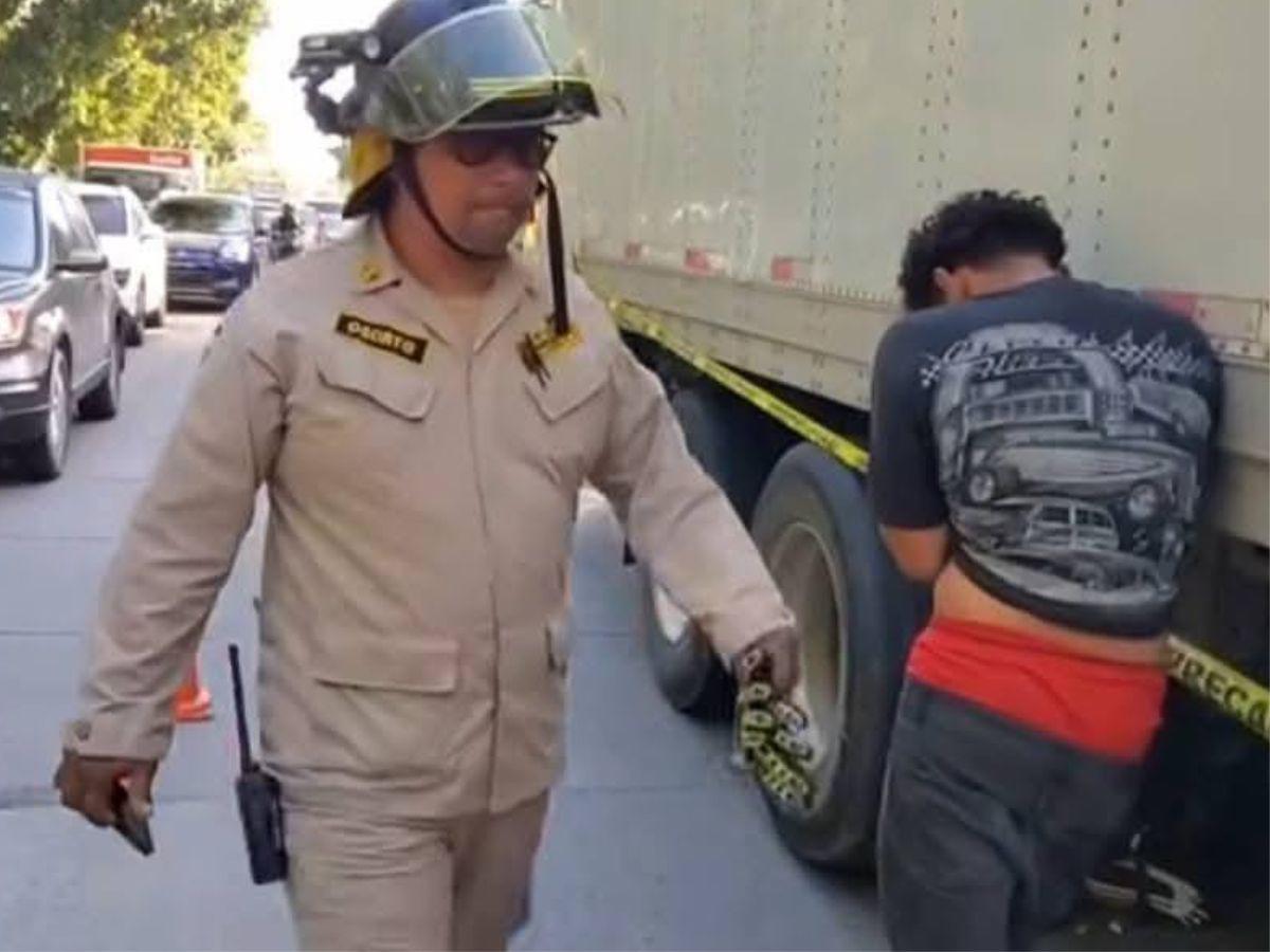 Le pido al presidente de El Salvador que lo meta preso: madre de niño atropellado por rastra en San Pedro Sula