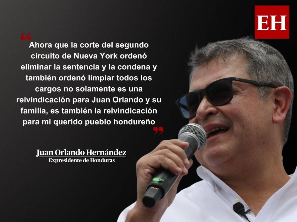 De rodillas solo ante Dios: Las frases de JOH a su regreso a Honduras
