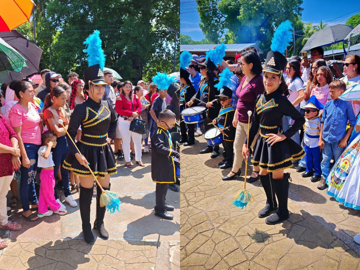 ​​​​​Niños y jóvenes llenan de color y tradición las fiestas patrias en Marcovia, Choluteca