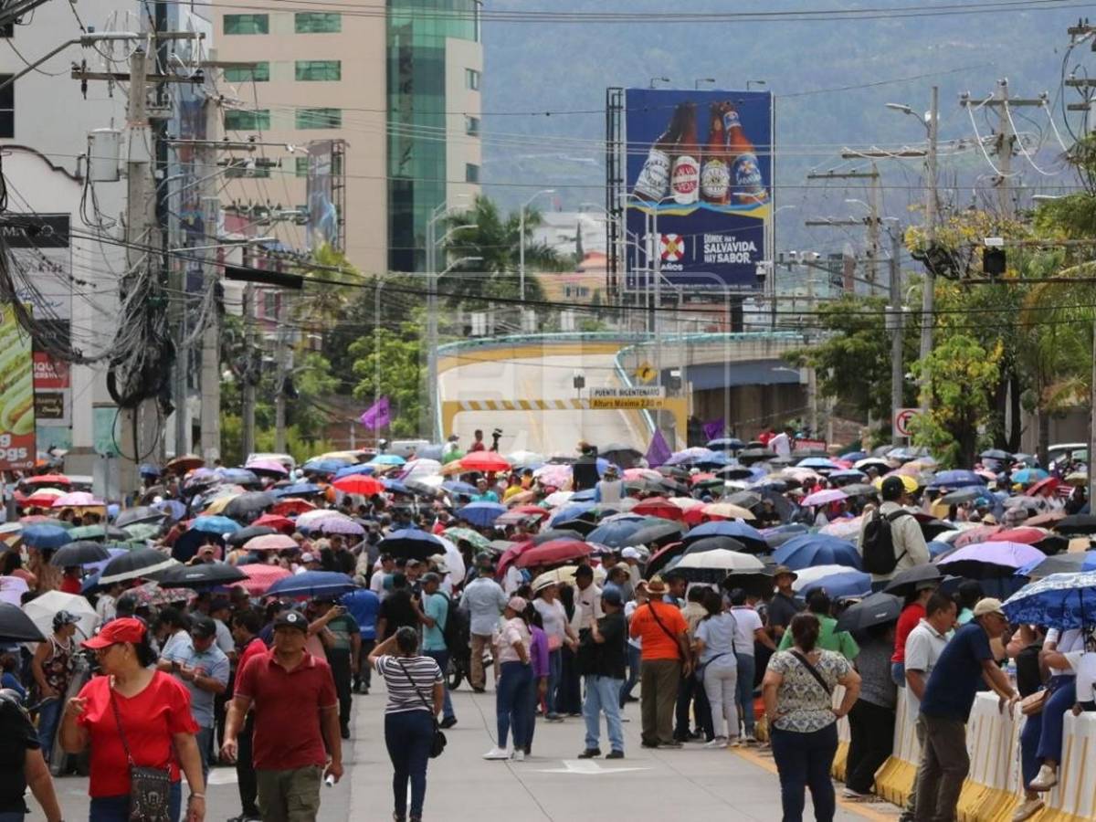 Si ya es ley, ¿Por qué no pagan?: el reclamo de docentes frente a Casa Presidencial