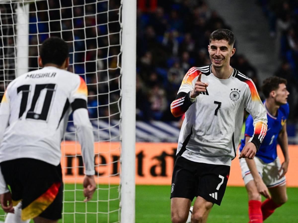 Alemania sorprende al derrotar a Francia a tres meses de la Eurocopa