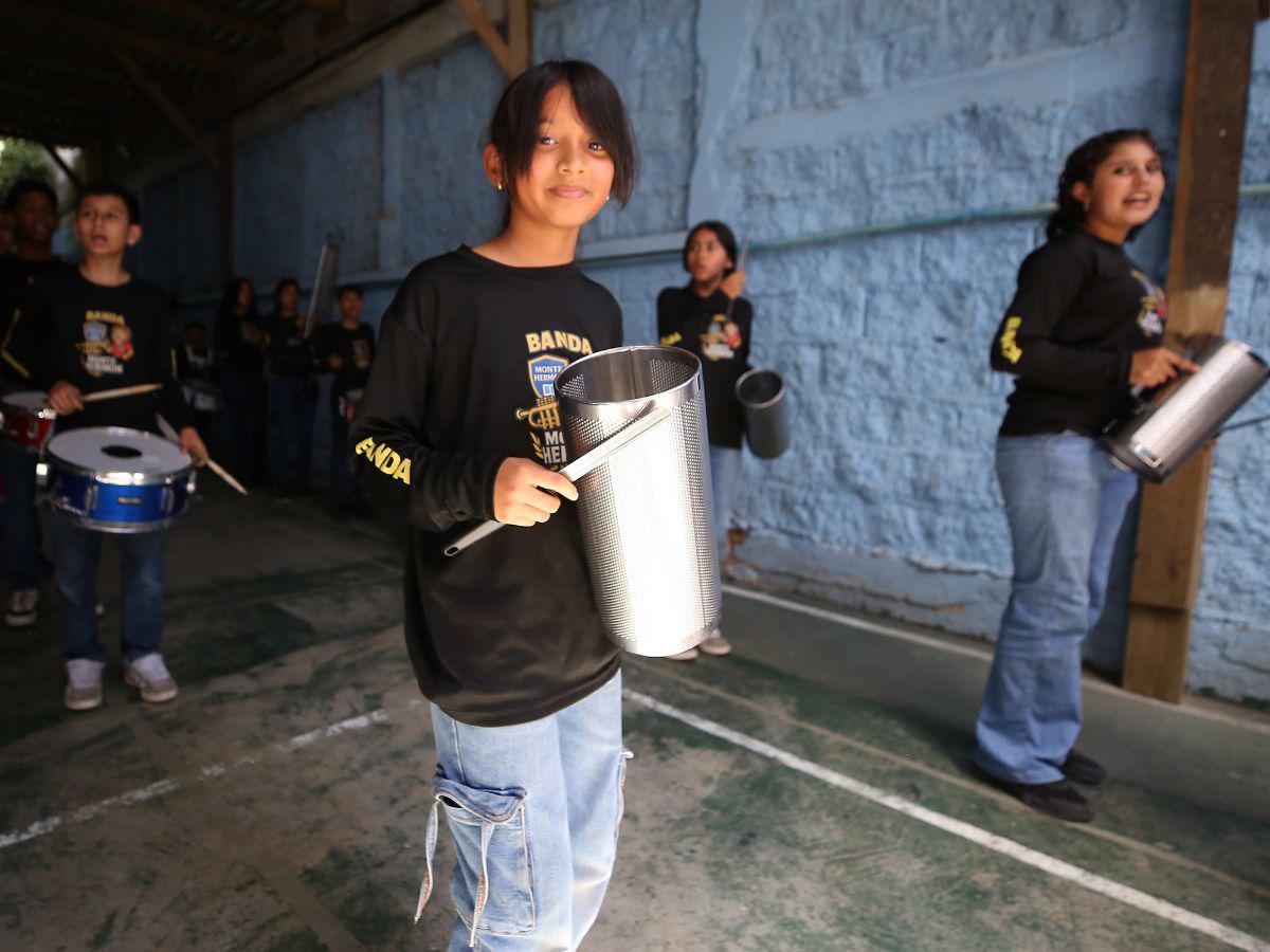 Ritmo y disciplina: la banda de Monte Hermón promete ser protagonista del 15 de septiembre