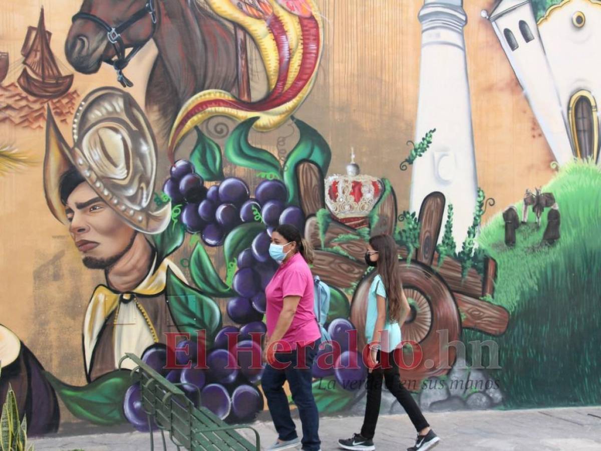 La historia de Comayagua pintada en murales en el centro histórico