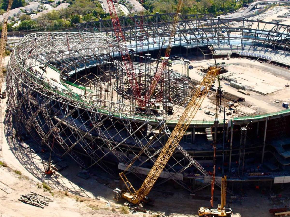 Construcción del estadio más grande de Centroamérica: Así avanza el moderno recinto en El Salvador