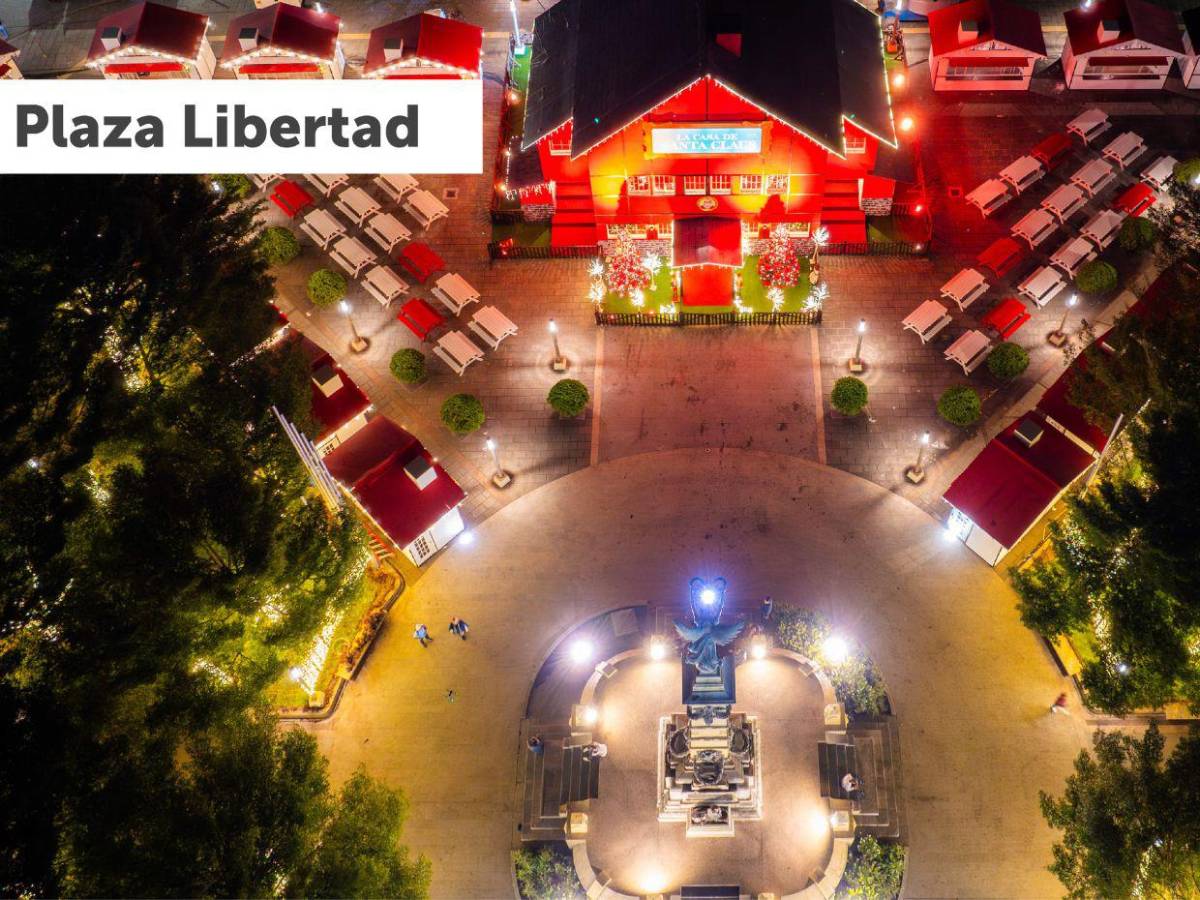 El Salvador enciende su Villa Navideña con el árbol más grande de la región