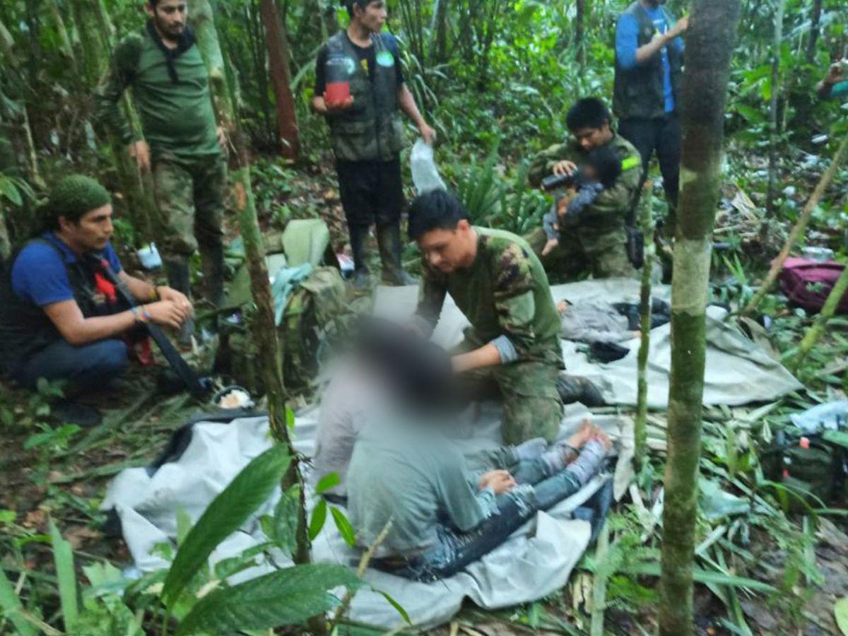 Cuatro niños desaparecidos en selva colombiana son encontrados con vida después de 40 días