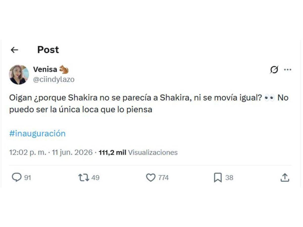 ¿Es cierto que Shakira usó una doble durante la inauguración del Mundial 2026?