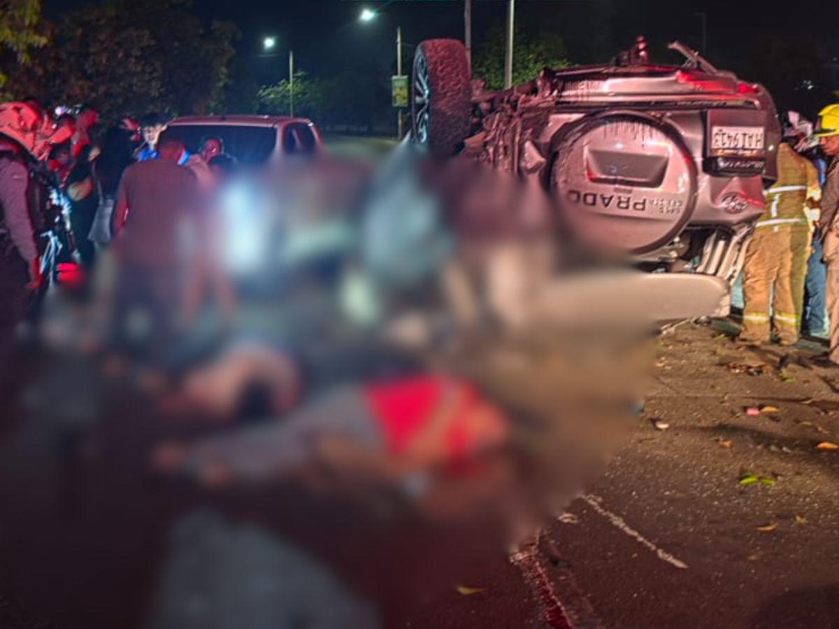 El carro cayó desde un puente: así ocurrió el accidente en Toncontín que dejó dos menores muertos