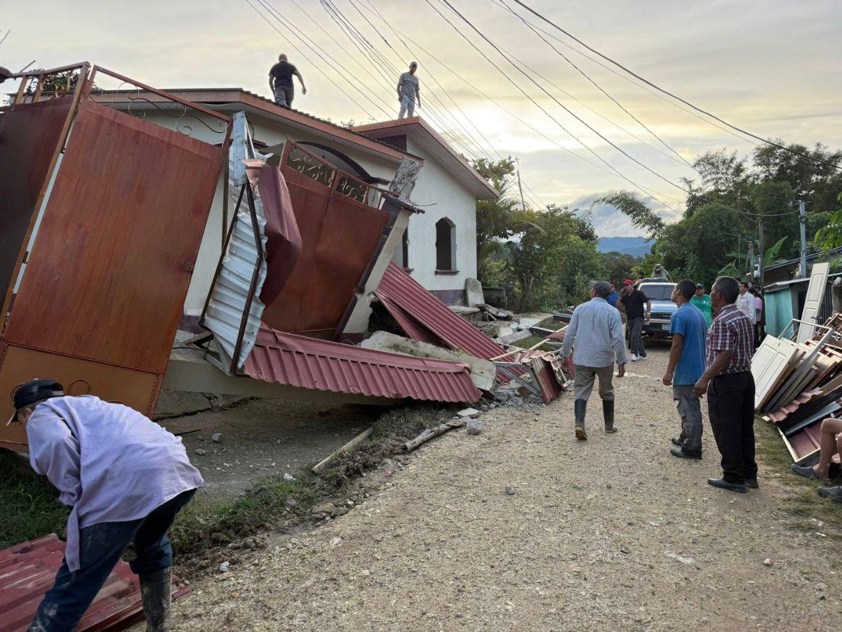 Falla geológica destruye viviendas y provoca evacuaciones en Ocotepeque