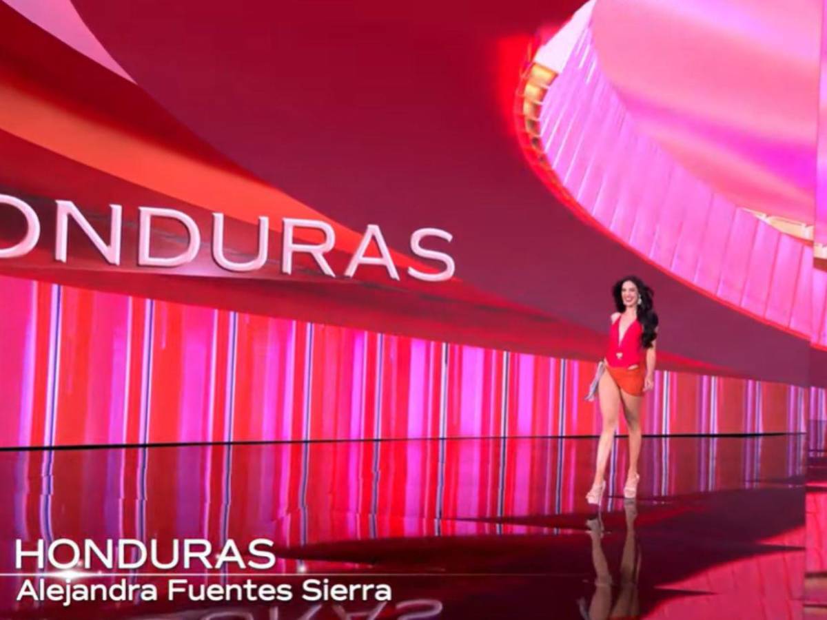 Encantadora sonrisa y pasarela elegante: así lució Miss Honduras en la preliminar del Miss Universo 2025