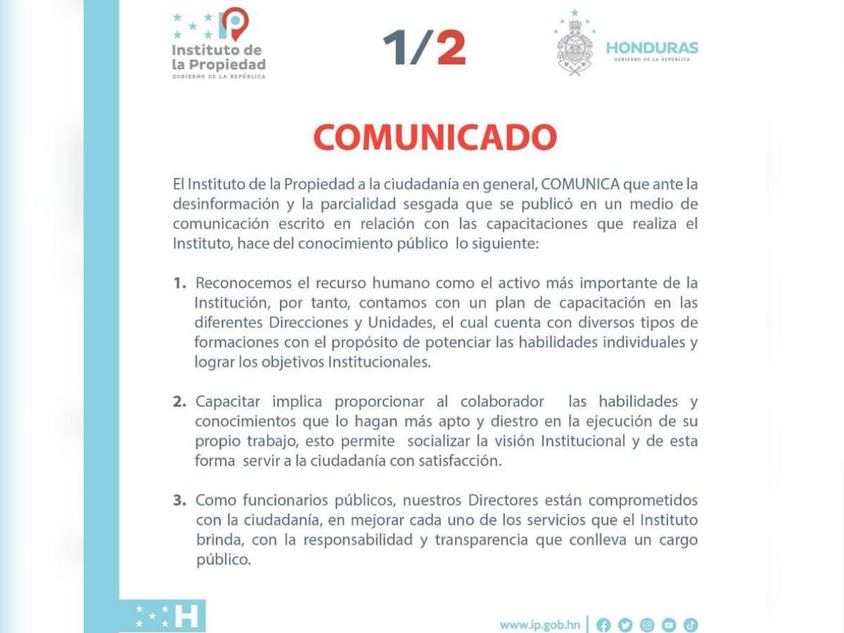 IP reacciona a capacitación VIP en hotel de Tela: “Hemos cumplido con todas las normativas”
