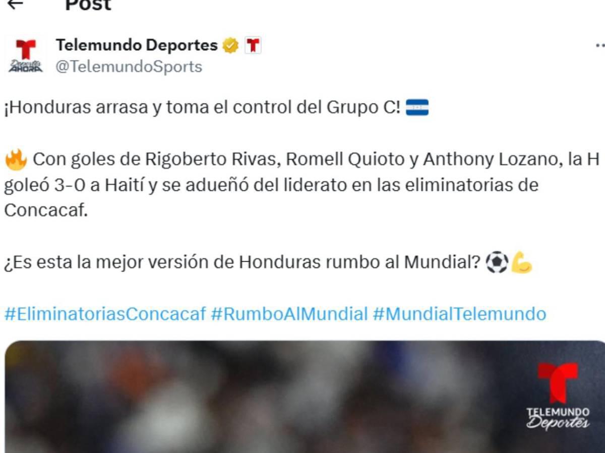 Honduras golea a Haití: Lo que dicen los medios y periodistas tras el triunfo en eliminatoria