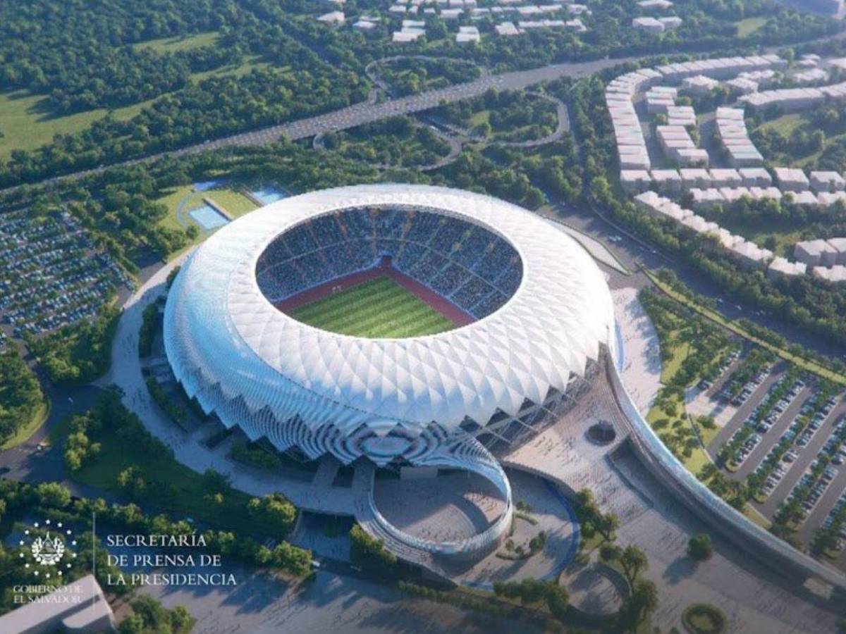 Estadio más grande de Centroamérica: así avanza construcción de lujoso recinto en El Salvador