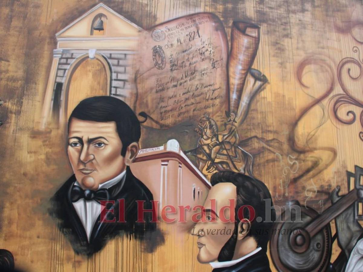 La historia de Comayagua pintada en murales en el centro histórico
