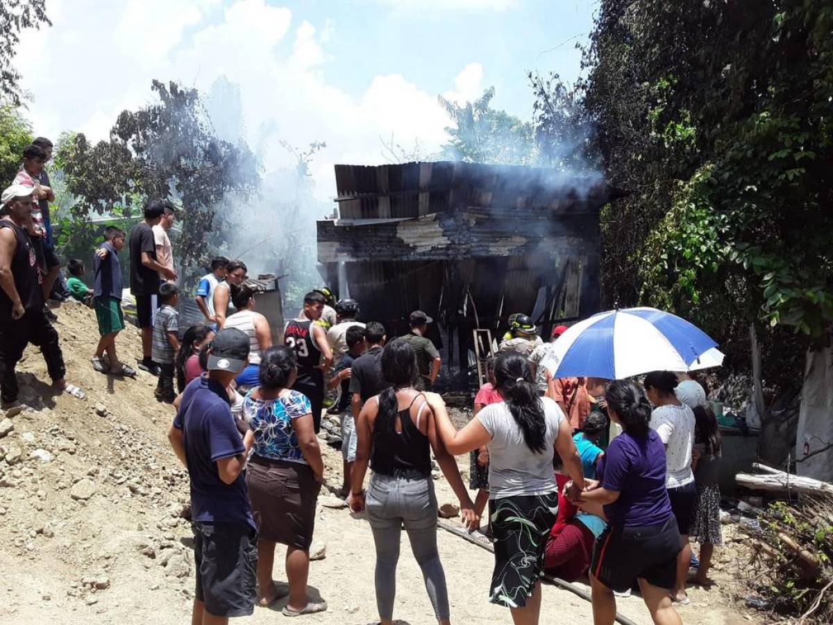 Mueren dos niñas al quedar atrapadas en incendio en San Pedro Sula
