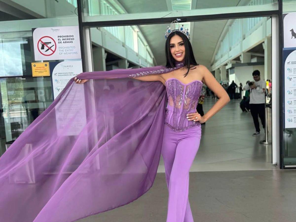 Miss Honduras parte rumbo a Tailandia para competir en Miss Universo 2025