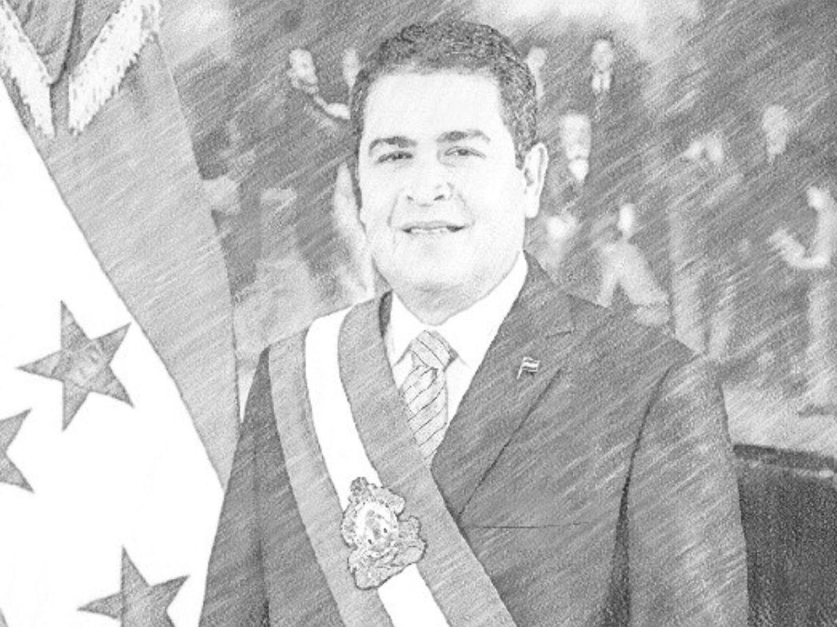 La lona en un edificio con el mensaje “1% de posibilidades y 99% de fe” sobre el caso JOH es un montaje