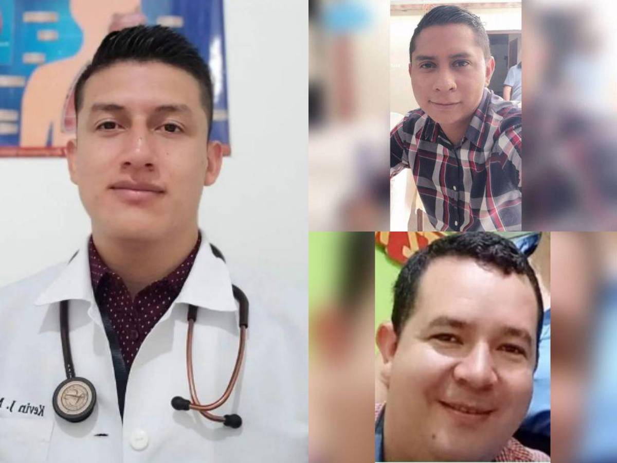 Kevin Mejía, Jairo Josué Martínez y Ronal Coello.