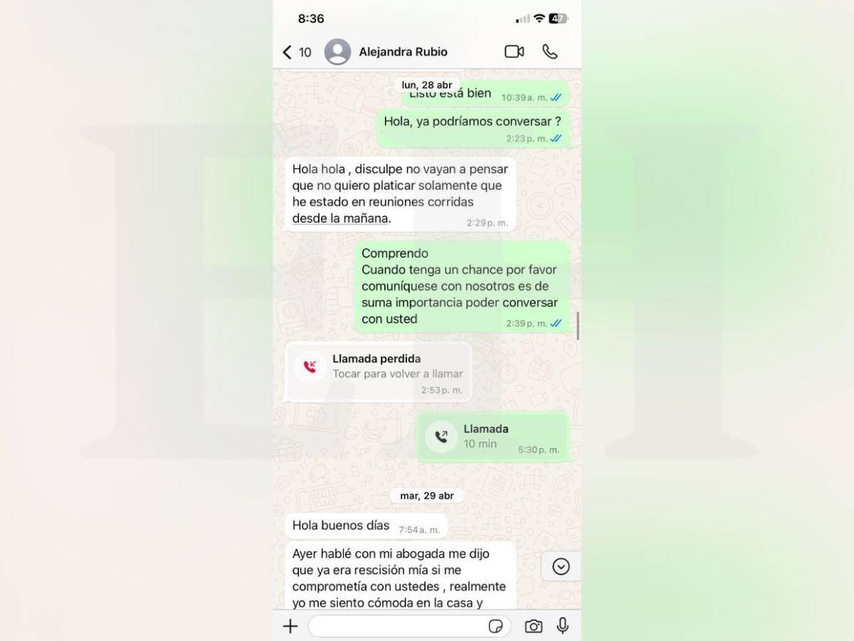 Las pruebas y documentos de la polémica entre Alejandra Rubio y agente inmobiliaria