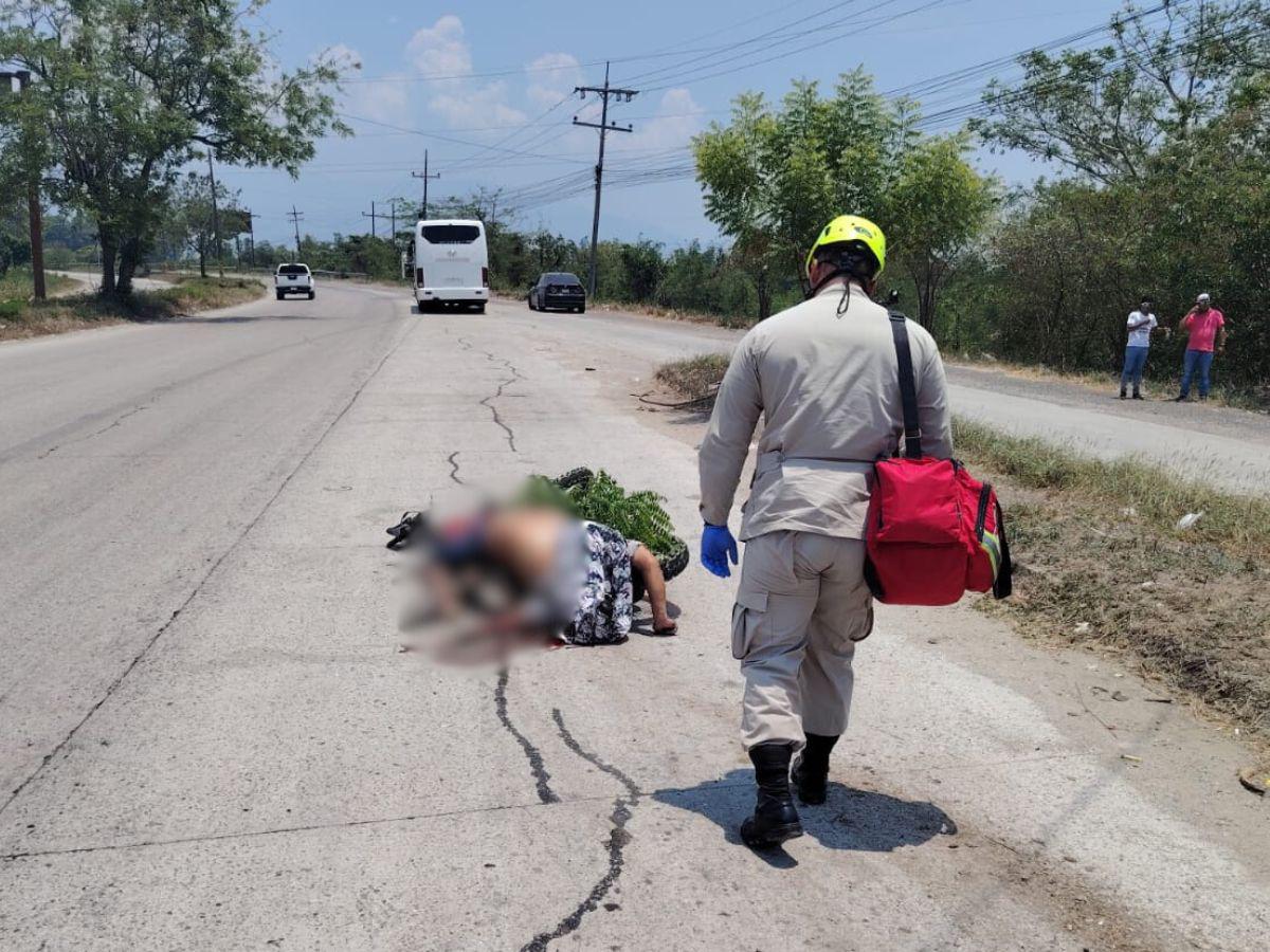Su cuerpo casi se parte en dos: así murió Irvin Bonilla al estrellarse contra un bus en Yoro