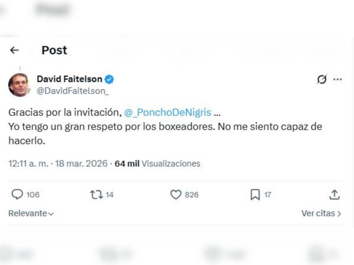 David Faitelson acepta una pelea de boxeo con Cuauhtémoc Blanco, pero con una condición