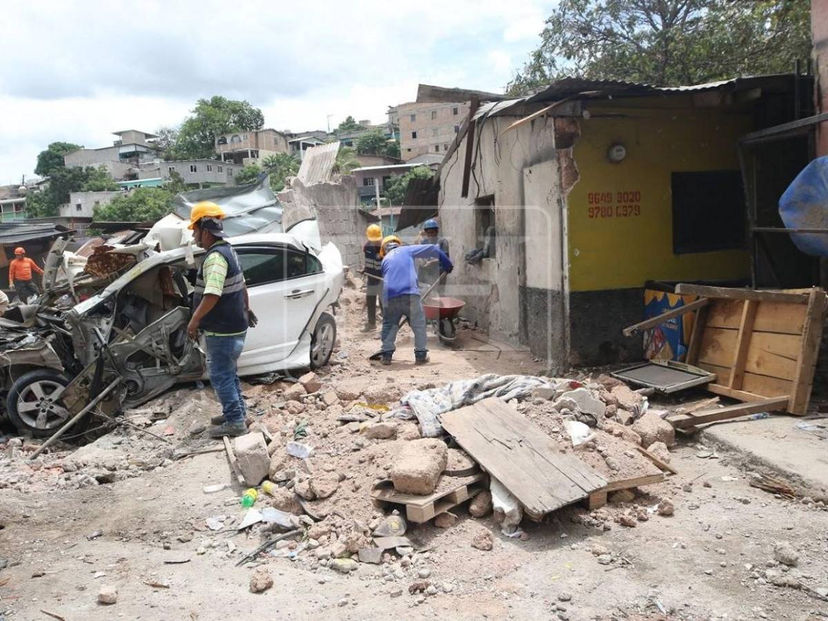 Zona donde ocurrió la tragedia de Villa Nueva, un día después del fatal accidente