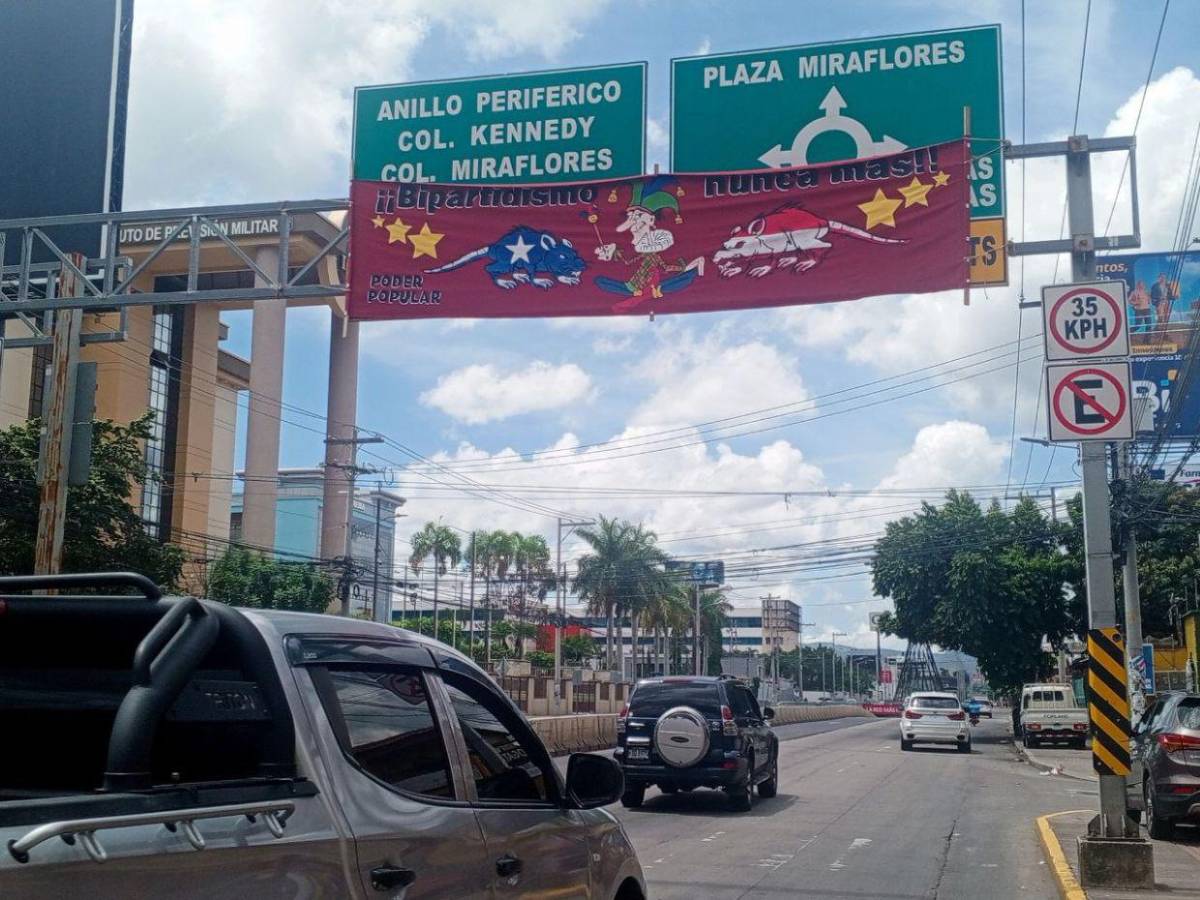 Entre ataques a las iglesias y apoyo al gobierno: las pancartas colocadas en la capital previo a la caminata