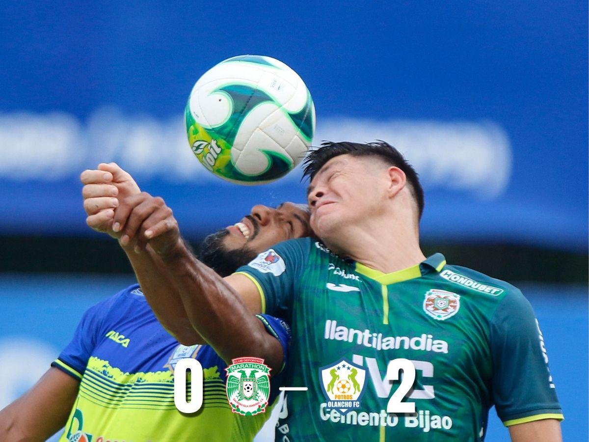 Torneo Apertura 2023: Triunfa el Olancho FC 2-0 contra el Marathón en vivo