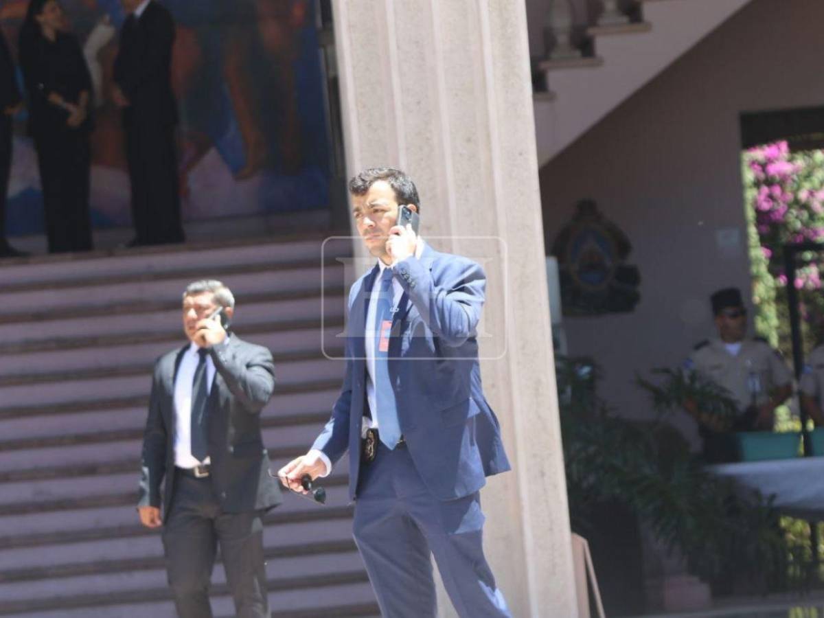 Bajo fuerte blindaje: Kristi Noem y Nasry Asfura se reunieron en Casa Presidencial