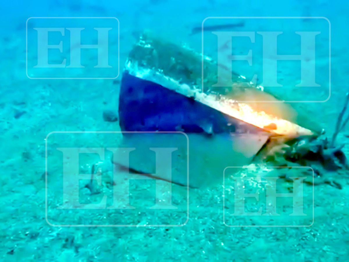 A un año de la tragedia aérea en Roatán: así luce desde el fondo del mar el avión