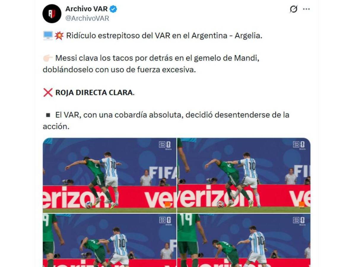 Explotan en redes tras falta de Messi donde pedían roja: Siempre tiene alguna ayudita