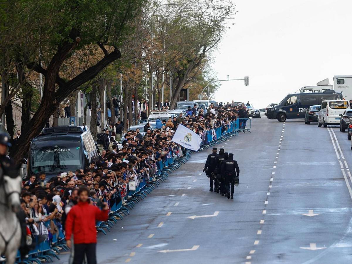 Ambiente caliente y máxima seguridad para el Real Madrid-Arsenal
