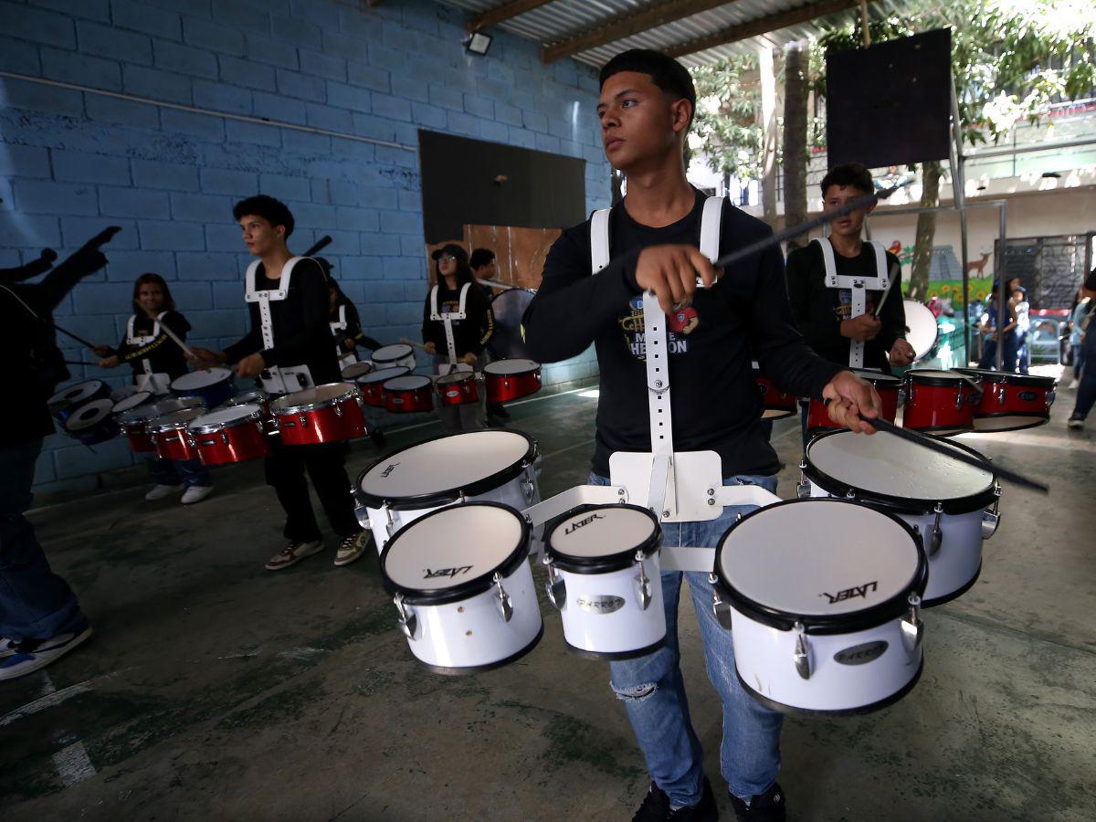 Ritmo y disciplina: la banda de Monte Hermón promete ser protagonista del 15 de septiembre