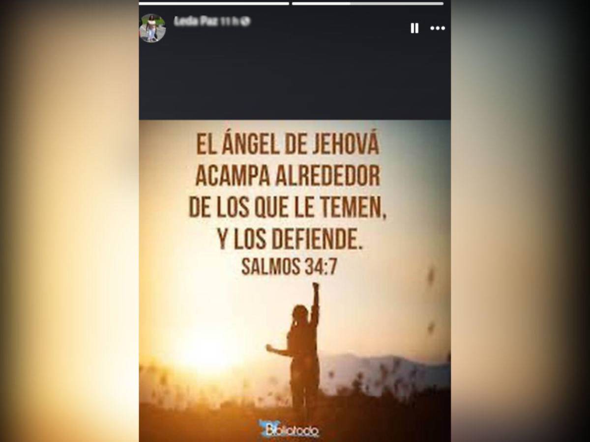 Publicación que dejó Leda Paz, hondureña que viajó desde EE UU y murió en masacre en Olancho