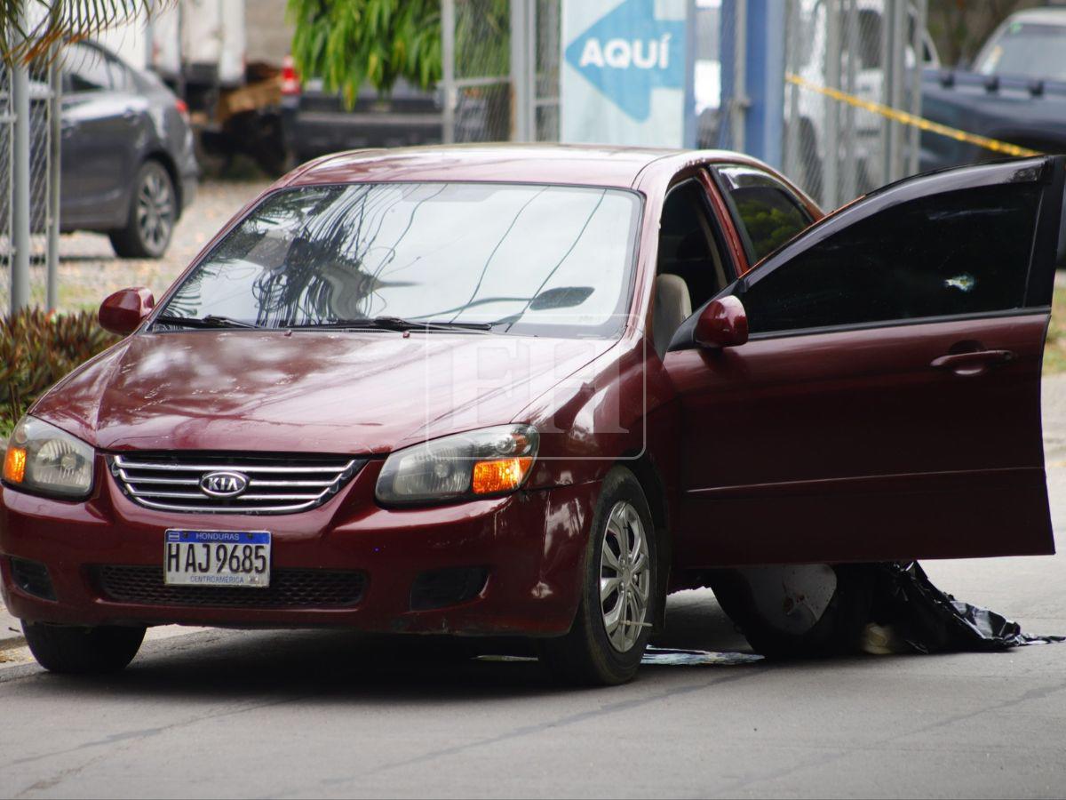 Cubierto con nailon negro: así hallaron el carro vinculado al crimen de Wilson Medina en SPS