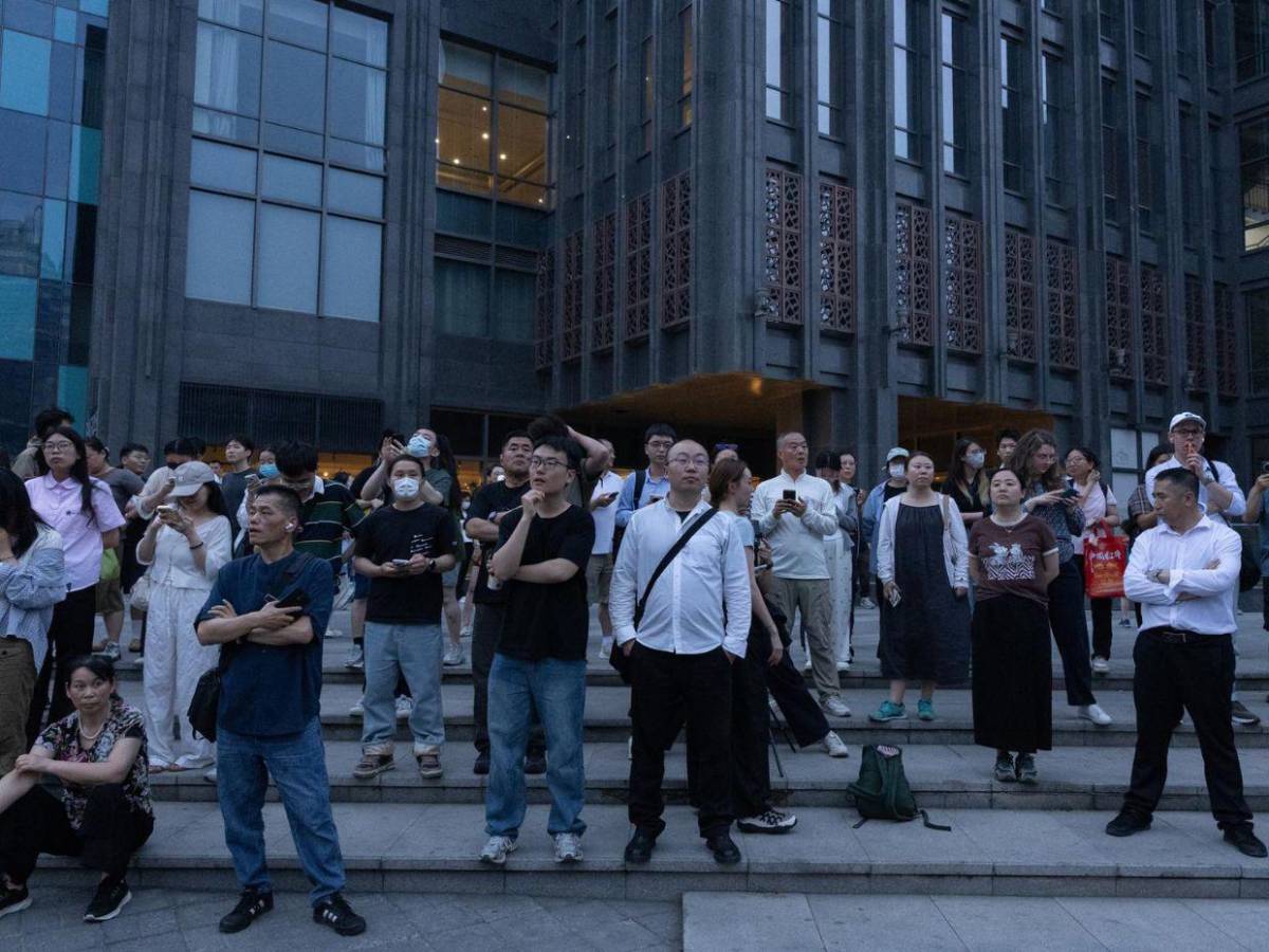 Así fue la llegada de Donald Trump al Gran Palacio del Pueblo de Pekín