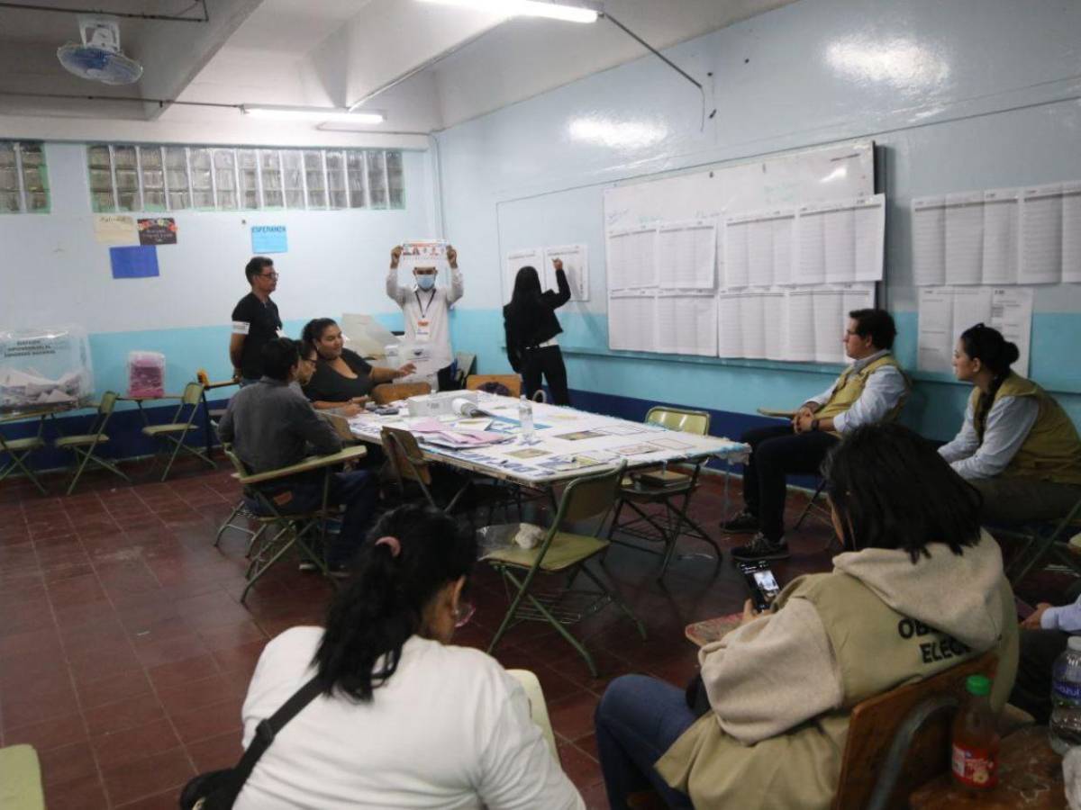Inicia el escrutinio en el Instituto Jesús Milla Selva, en el Distrito Central
