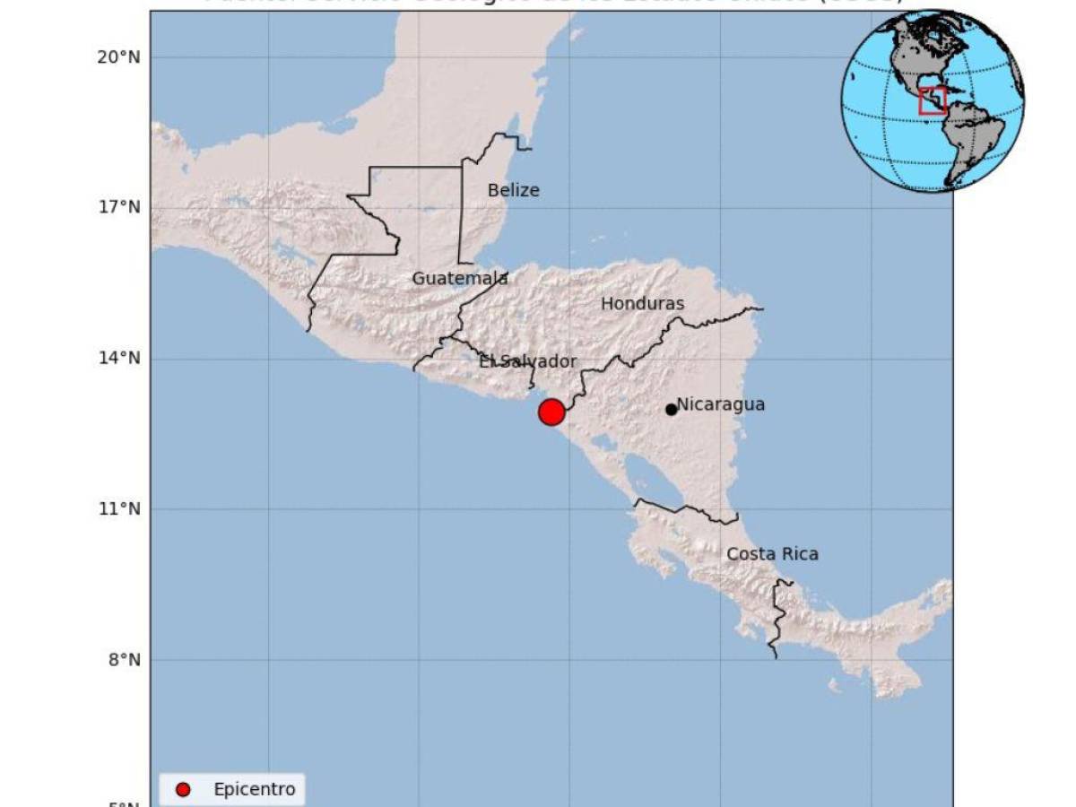 Sismo de 5.2 grados se reporta en el sur de Honduras