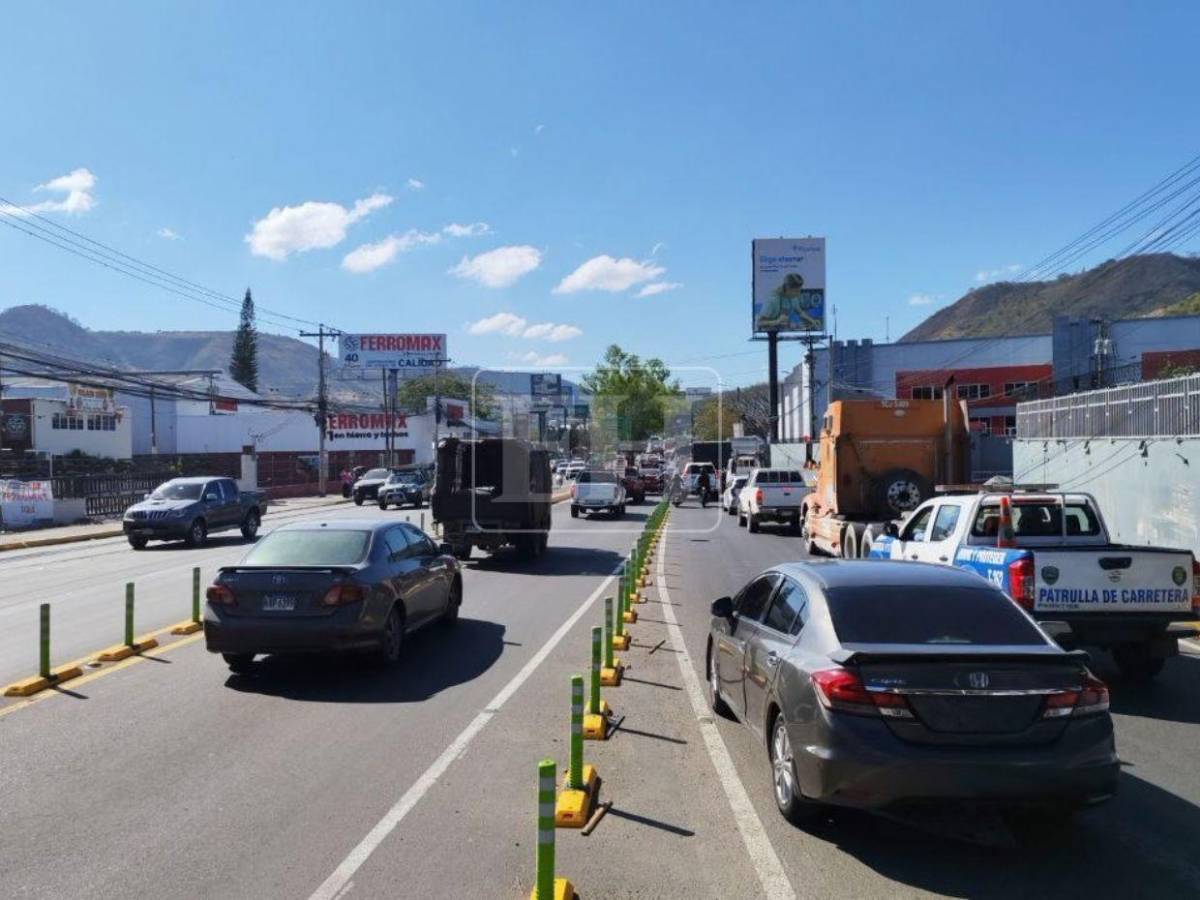 Infernal tráfico colapsa la salida al sur de Tegucigalpa