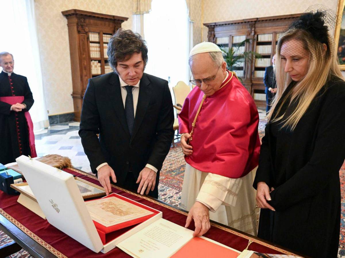 Así fue la reunión del papa León XIV y el presidente Javier Milei en El Vaticano