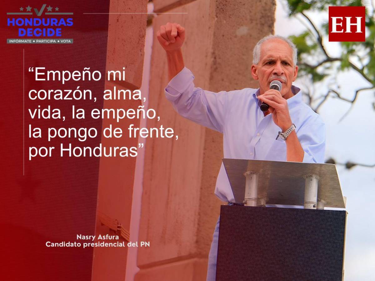 Si amenazan a mi equipo, me amenazan a mí: las frases de Nasry Asfura en movilización del PN