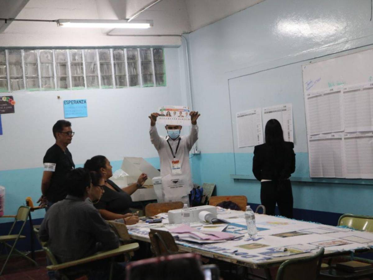 Inicia el escrutinio en el Instituto Jesús Milla Selva, en el Distrito Central