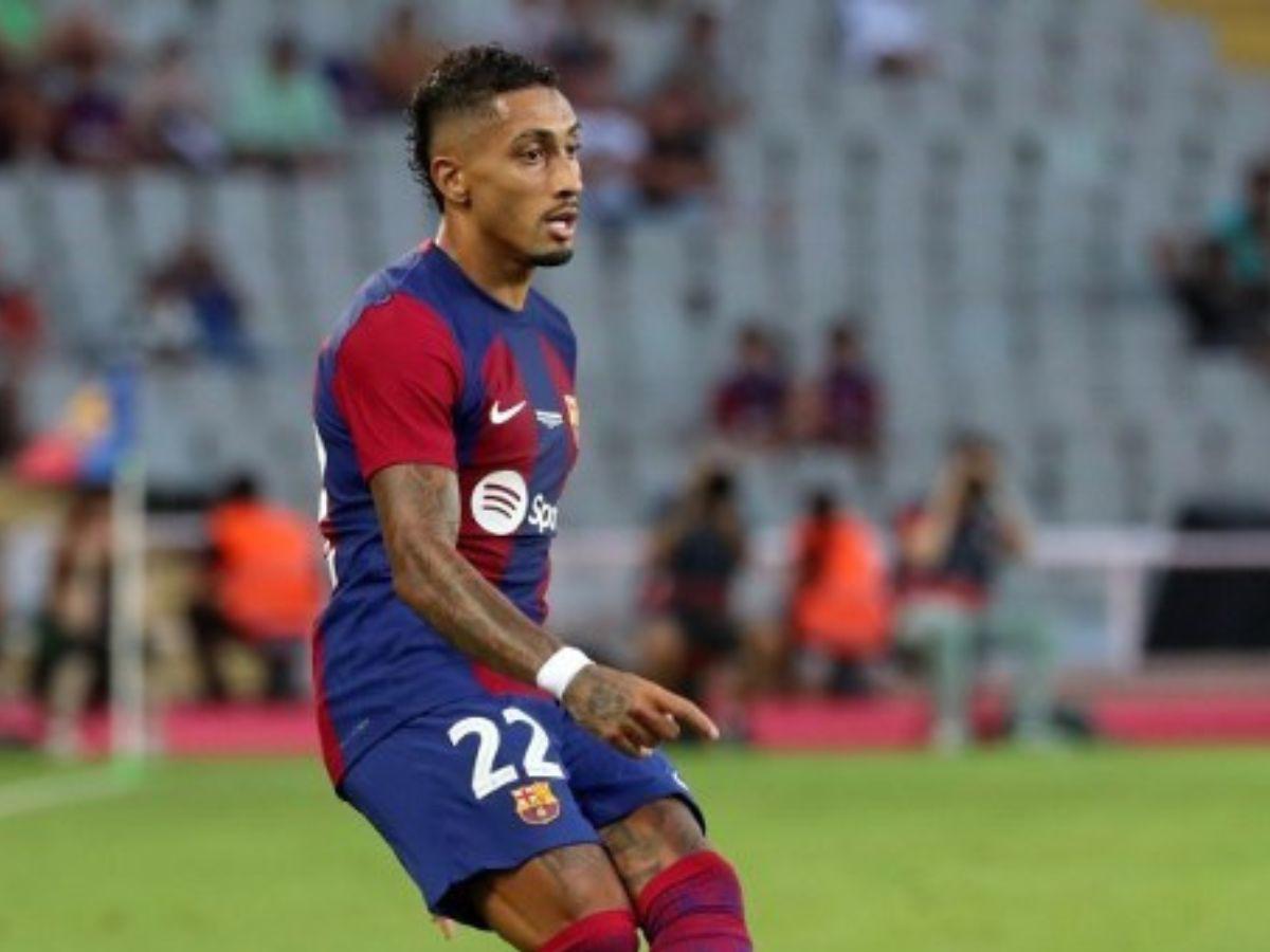 Raphinha, el jugador favorito de Alessandro por sus jugadas y goles en Barcelona.