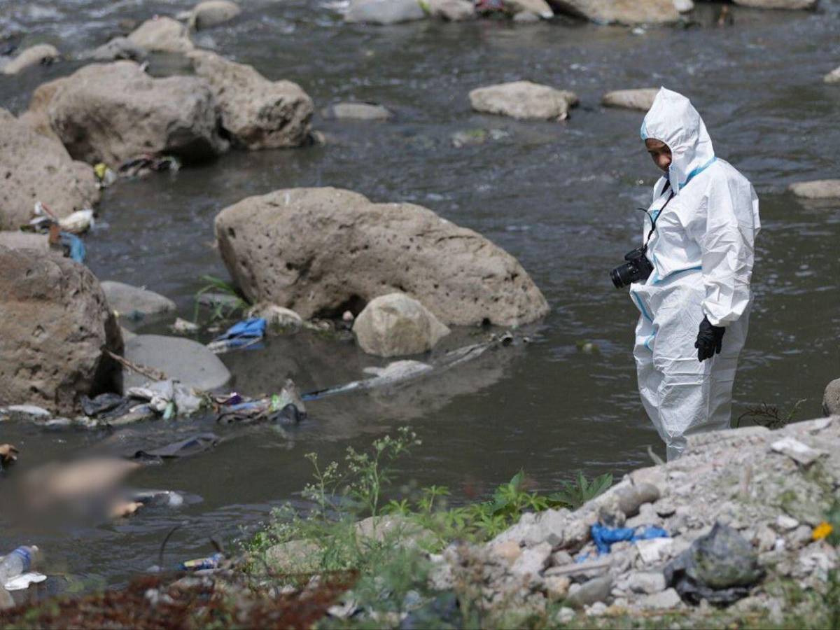 La dantesca escena en el río Choluteca donde fueron encontrados dos cuerpos