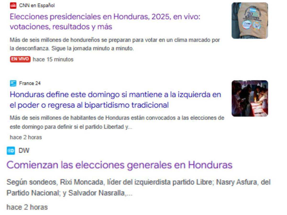 Lo que más destaca la prensa internacional sobre las elecciones Honduras 2025