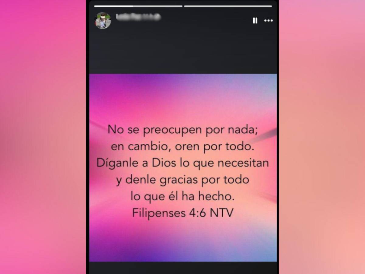 Publicación que dejó Leda Paz, hondureña que viajó desde EE UU y murió en masacre en Olancho