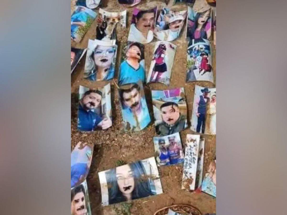 ¿Brujería en El Paraíso? Hallan fotos de famosos y políticos en cementerio