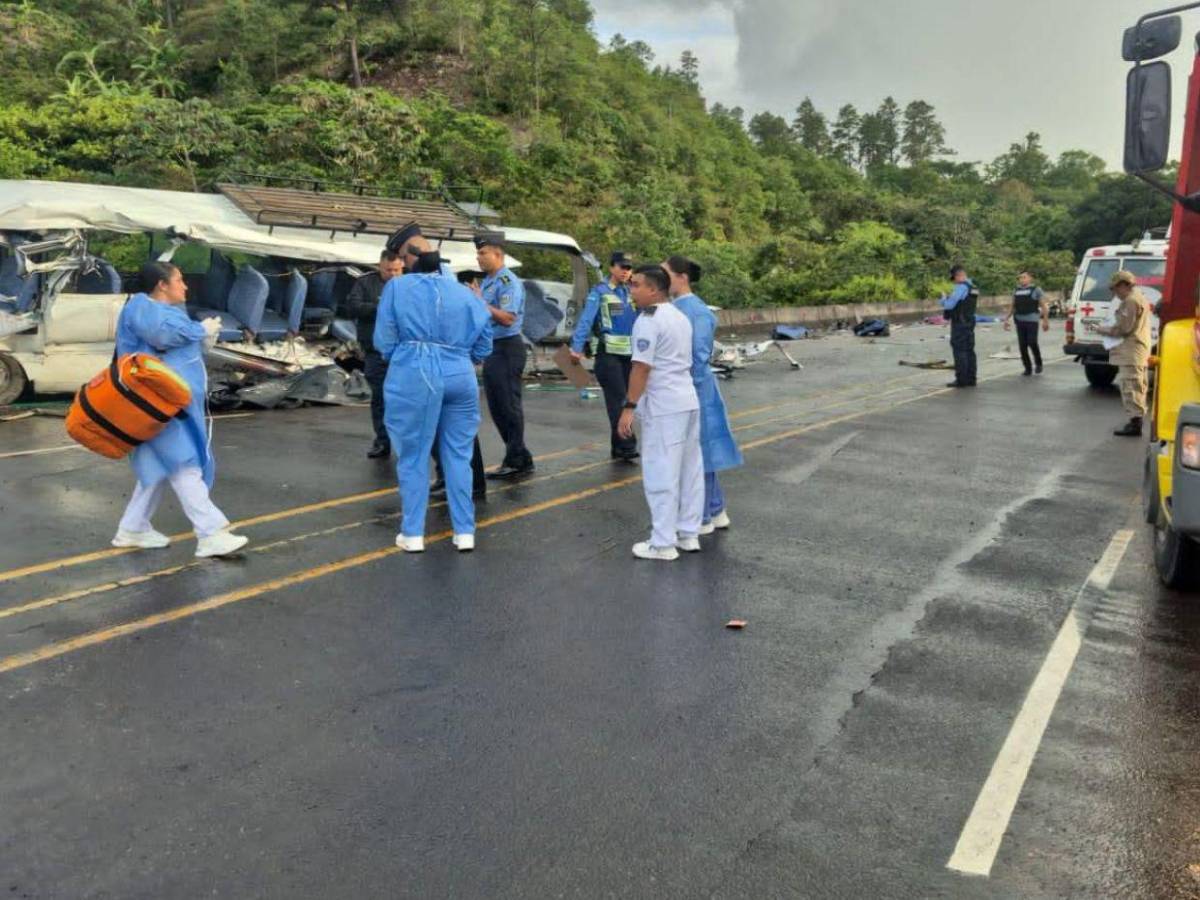 Grúa iba sin control por desperfecto mecánico: reporte de la Policía en accidente en Comayagua